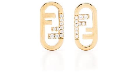 fendi o'clock earrings|Women's Designer Earrings & Brooches .